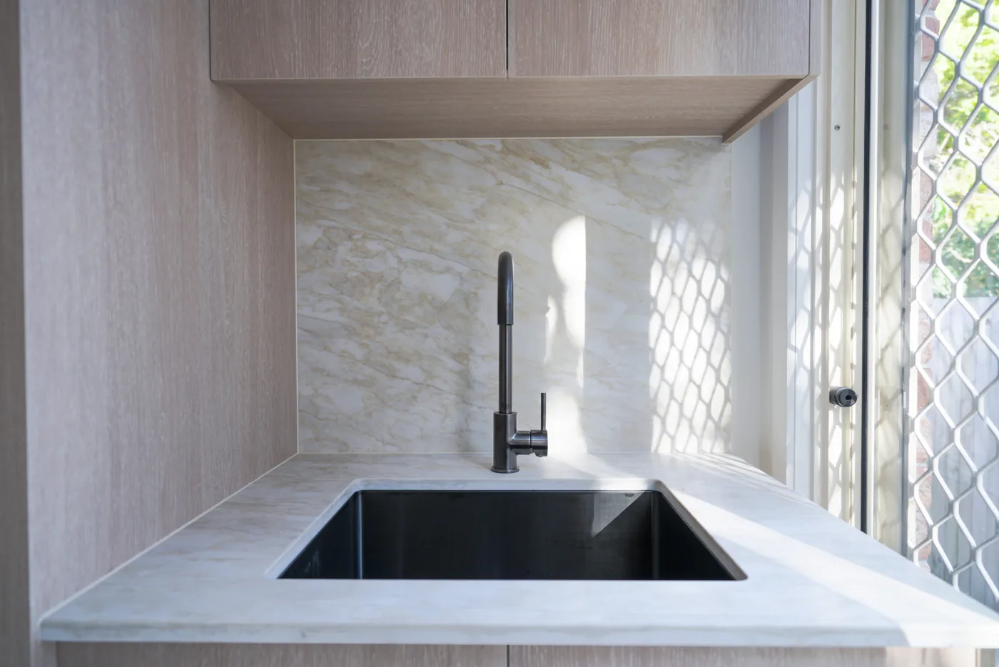 Southport kitchen sink detail — Full Interior Renovation, Southport